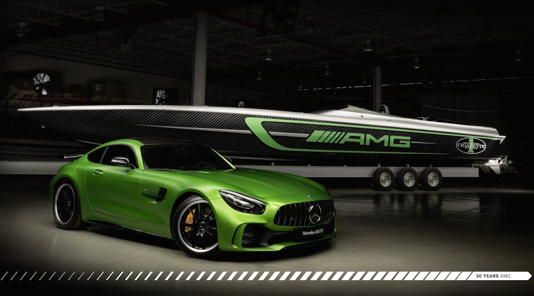 Miami International Boat Show: Zehn Jahre Kooperation Mercedes-AMG und Cigarette Racing: Premiere für das Rennboot „2017 50’ Marauder AMG“ -  inspiriert vom Mercedes-AMG GT R