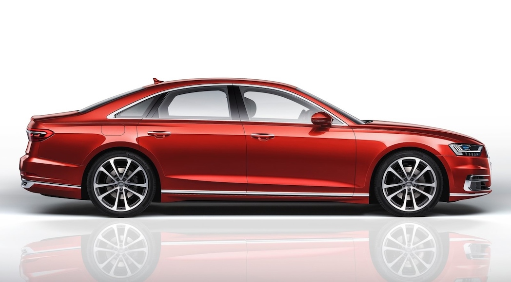 Nouvelle Auto Audi A8 2018 Vitrine De Technologies